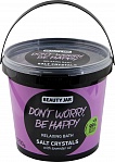 BEAUTY JAR Relaksējošie vannas kristāli “Don’t worry, be happy”, 1200g