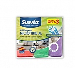 SUAVETT universālas mikrošķiedras lupatiņas XL, 3gab