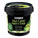 BEAUTY JAR Kiwi & Lime Party Time  ķermeņa skrubis, 200g