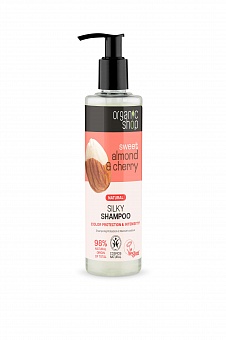 ORGANIC SHOP šampūns krāsas aizsardzībai Ķirsis un Mandele, 280ml